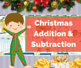 Addition and Subtraction word problems - Christmas Math - FREEBIE - Math Center