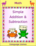 Addition and subtraction activities and worksheets