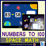 Addition and subtraction up to 100 | Space Mental MATH Bun