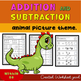 Addition and subtraction within 20 Worksheets | Add and su