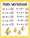 Addition exercises for children PDF/ BACK TO SCHOOL