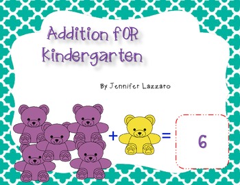 Preview of Addition for Kindergarten