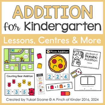 Preview of Addition for Kindergarten: Centres, Printables & More