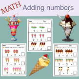 Math addition ( ice cream theme )