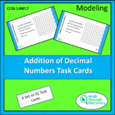 Addition of Decimal Numbers Task Cards