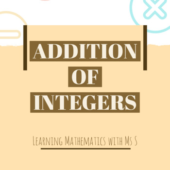 Preview of Addition of Integers | An Activity Notebook