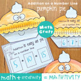 Addition on a Number Line Pumpkin Pie Math Craft