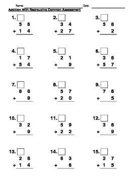 Addition quiz by Amanda Meade | Teachers Pay Teachers