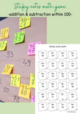 Addition & subtraction within 100 - worksheet