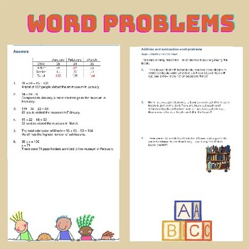 Preview of Addition & subtraction word problems