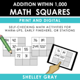 Addition to 1,000 - Fun Self-Checking Math Squares for Add