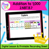 Addition to 1,000 Strategies - 2nd Grade Math Digital Mini