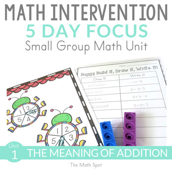 Preview of Addition to 10 | 1st Grade Small Group Math Intervention Unit
