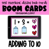 Addition to 10 Candy Hearts BOOM Cards