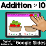 Addition to 10 Digital Math Activities for Google Slides