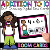 Addition to 10 Digital Task Cards | Boom Cards™ | Distance