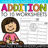 Addition to 10 Kindergarten Math Worksheets Addition withi