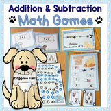 Addition to 10, Subtraction to 10 Math Games, Card & Board