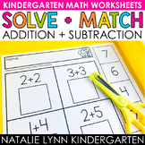 Addition to 10 + Subtraction within 10 Cut + Match Kinderg