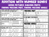 Addition to 10 With Number Bonds-Pictures, Missing Whole, 