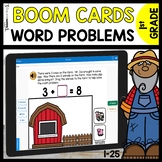 Addition to 10 Word Problems Boom Cards No Prep 1st Grade 