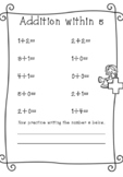 Addition to 10 Worksheets