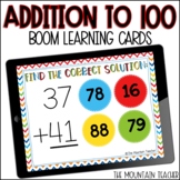 2 Digit Addition with Regrouping Boom Cards