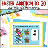 Addition Within 20 Spring or Easter Math using Boom Cards™