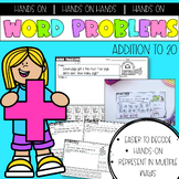 Addition to 20 | Hands-On Word Problems |