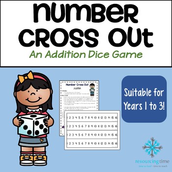 Preview of Addition to 20 Maths Game | Number Cross Out 