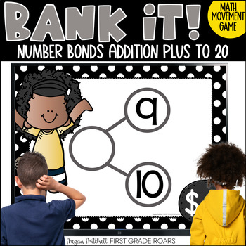 Preview of Addition to 20 Number Bonds Math Movement Projectable Game Bank It