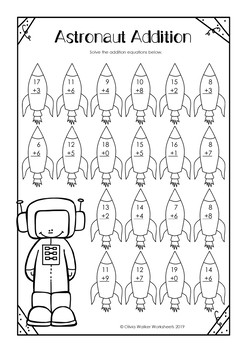 Addition to 20 Worksheets (Adding to Twenty Printables) / All Varied