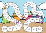 Addition to 5 Fluency Board Game for Kindergarten & First Grade