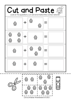 Addition to Five Worksheets, Add Up to 5, First Addition by Olivia Walker