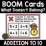 Addition to Ten BOOM Cards | Which One Doesn't Belong?