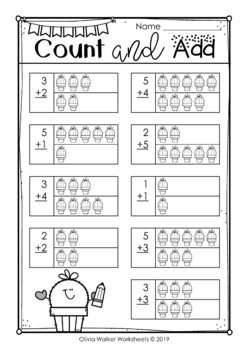 Addition to 10 (Adding to Ten) - Worksheets / Printables / Math Grade One