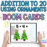 Addition up to 20 Christmas Theme: 20 BOOM CARDS - Digital
