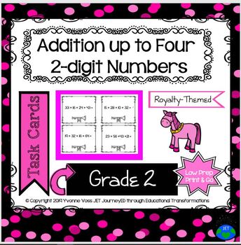 Preview of Addition up to Four 2-digit Numbers