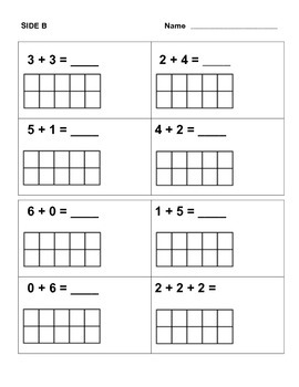 Addition using a ten frame for Kindergarten by First Steps | TpT