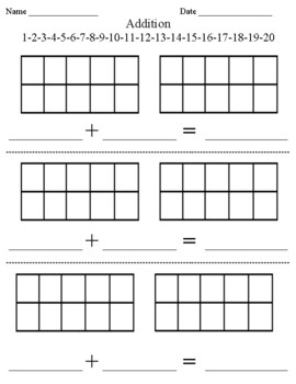 Addition with 10s Frames by Kennith Harris | TPT