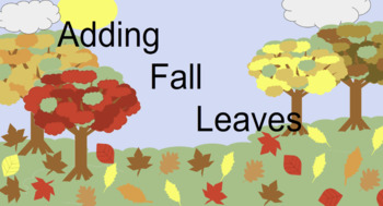 Preview of Addition with Fall leaves