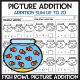 Addition with Pictures Sum up to 20 Worksheets - Adding Fi