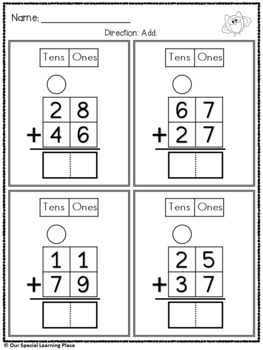 addition with regrouping by our special learning place tpt