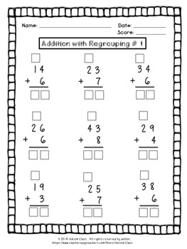 addition with regrouping by autism class teachers pay