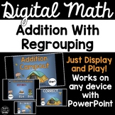 3 Digit Addition with Regrouping 3.NBT.2 - Digital Math Game