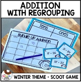 Addition with Regrouping Game | Winter Theme Scoot