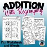 Addition with Regrouping Worksheets Fun Set