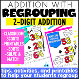 2 Digit Addition with Regrouping Math Activities with Doub
