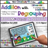Addition with Regrouping using 3 Numbers | 2 & 3 Digits | 