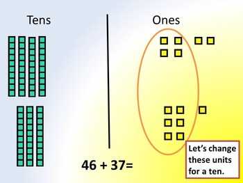 Addition with Regrouping with Base 10 Blocks by Cups and Pages | TPT